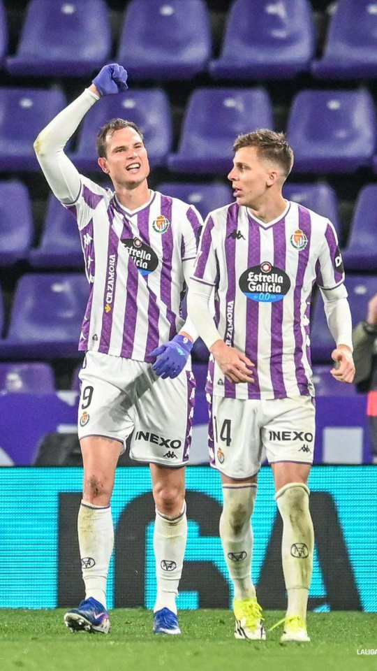 Latasa celebrando el gol del triunfo ante el Leganés