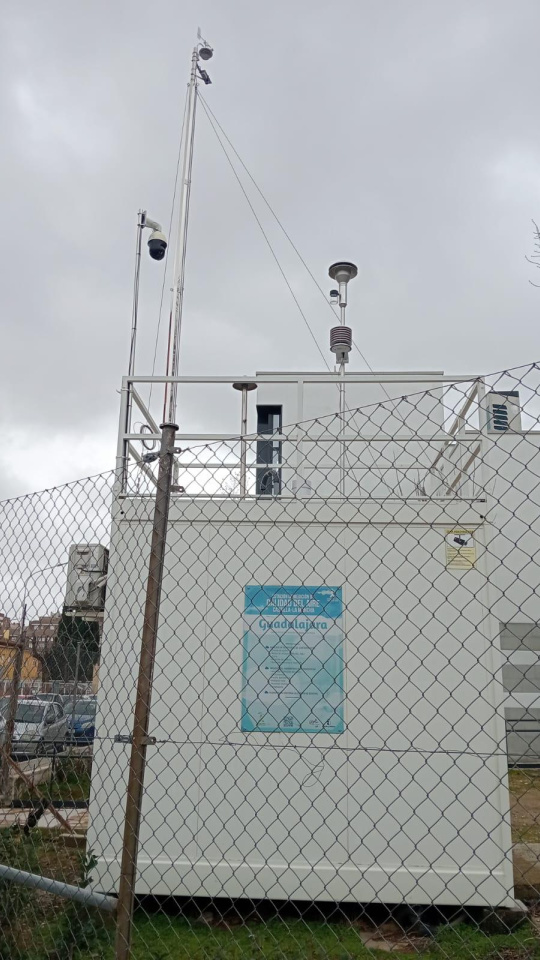 Estación de medición de calidad del aire en Guadalajara, Calle Atienza