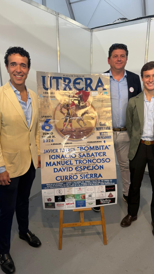 Presentación del cartel del festejo solidario de Utrera (Sevilla)