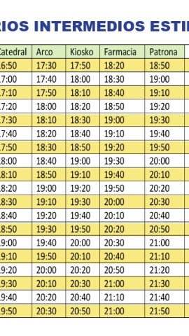 Horario Magna Mariana