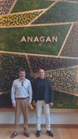 Gregorio Cabrero Dtor Gral de Asesoría Morlán y Alberto Sainz, Pte de ANAGAN Correduría