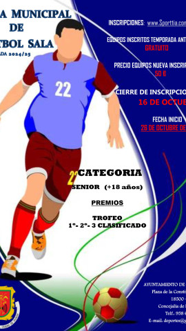 CARTEL LIGA MUNICIPAL DE FUTBOL SALA 2025