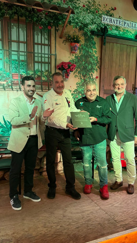 Carlos Sánchez, Jordi, Antonio y Ángel Escobar en Échate pá llá Miami