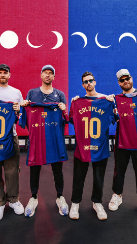 El Barça jugará en el Clásico con el logotipo de Coldplay.
