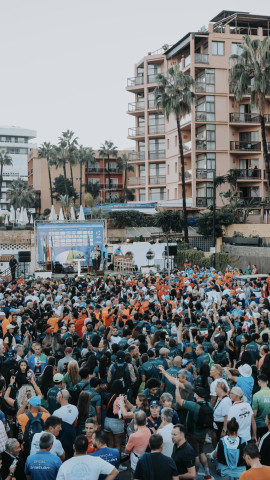 Imagen del acto de apertura del Mundial de Triatlón en Torremolinos.