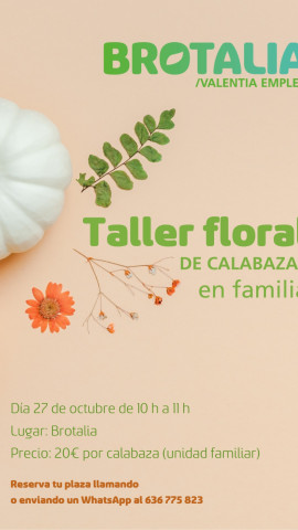 Taller floral de calabazas