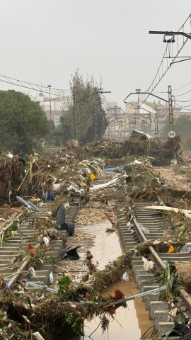 DANA VALENCIA VÍAS TREN