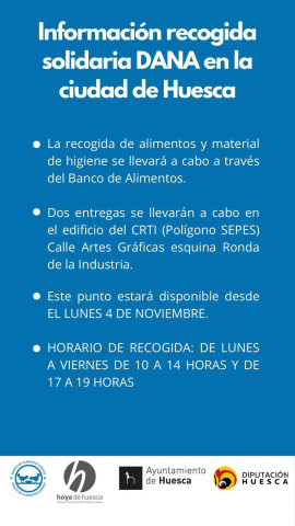 Información de recogida solidaria  por la DANA
