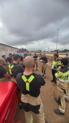 Bomberos de la DPT en Catarroja