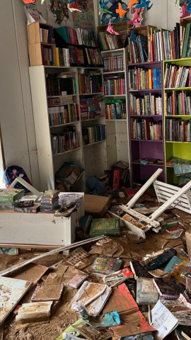 Librería Somnis de Paper arrasada por la DANA de Valencia