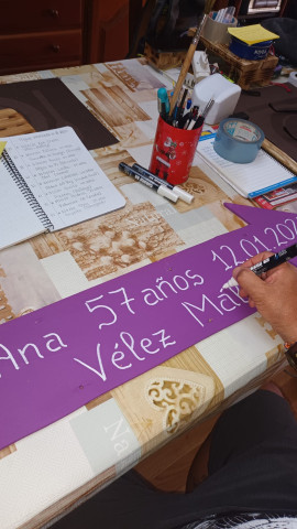 Flechas de Camino Violeta