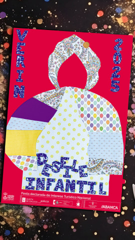 Cartel oficial del desfile infantil del Entroido de Verín