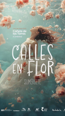 Cartel del VI 'Calles en Flor', dedicado a los fondos marinos.   CAÑETE DE LAS TORRES (CÓRDOBA), 23 (EUROPA PRESS)    La localidad cordobesa de Cañete de las Torres celebrará su VI Festival de las Flores 'Calles en Flor', con la temática 'Fondos Marinos', del 1 al 4 de mayo, cuatro días durante los que la obra de cinco artistas floristas y visuales llenarán las calles y los rincones más emblemáticos del municipio, transformándolo en el epicentro de la intervención efímera floral. El evento ya ha abierto el plazo de inscripción para seleccionar a los creadores participantes.   Según las bases del Festival de las Flores 'Calles en Flor', consultadas por Europa Press, los fondos marinos son el foco para la temática escogida en esta sexta edición del festival, que sumergirá al visitante, tal y como revela el eslogan, 'Sumérgete', "en el gran universo existente bajo el agua del mar, en las especies que habitan en el mismo y el riquísimo repertorio de elementos que crean en el interior de este medio, un verdadero paraíso visual, que nos reta a explorarlo a través de la flor".   'Calles en Flor' invita a artistas floristas y visuales a presentar "un proyecto de intervención floral que bañe al visitante en los valores de la temática elegida con la que se pone en boga la riqueza que se encuentra bajo el mar", al tiempo que pone en valor "la concienciación sobre la enorme importancia de su cuidado y salvaguarda".   Todo ello, ha llevado a la organización establecer 'Fondos Marinos' como la temática protagonista de esta edición, ya que, por su importancia, y por todo lo descrito anteriormente, puede abordarse desde múltiples perspectivas.   El festival será "una puerta de entrada hacia vivencias y experiencias que se enmarcan dentro de lo bello, y en muchos casos desconocido, que es este universo". Ahora Cañete de las Torres ocupará sus calles "permitiéndonos crear una realidad paralela de u