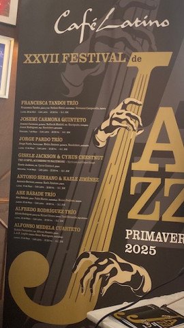 Cartel del XXVII Festival de Jazz Primavera del café Latino