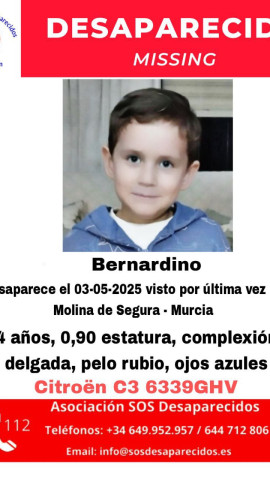 Cartel de la desaparición de Bernardino