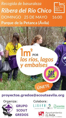 Cartel informativo sobre la recogida de "basuraleza"