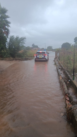 Lluvias intensas en Ondara