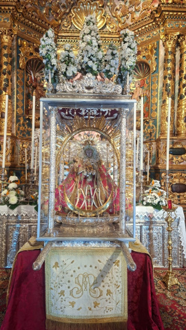 La Virgen de las Nieves, preparada para la peregrinación por toda la isla