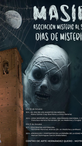 Motril se adentra en el misterio con unas jornadas sobre la muerte, psicópatas y leyendas paranormales