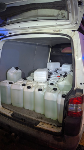 Incautación de gasolina