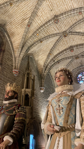 Los gigantes de la catedral de Pamplona han vuelto tras 212 años: “Una ilusión que viene de bastantes años atrás”