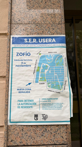 El barrio de Zofío, en Usera, pasa a formar parte de la zona SER