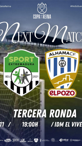 El Alhama ElPozo jugará ante el Sport Extremadura en ronda de la Copa de la Reina