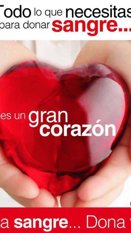 Cartel de la donación de sangre