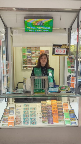 Montserrat Llorente, vendedora de La ONCE en Segovia