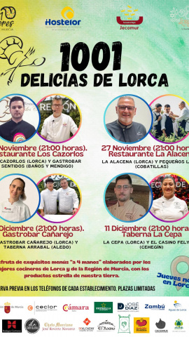 Cartel presentador de las jornadas gastronómicas de Lorca