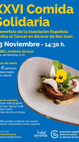 Cartel comida solidaria 2025