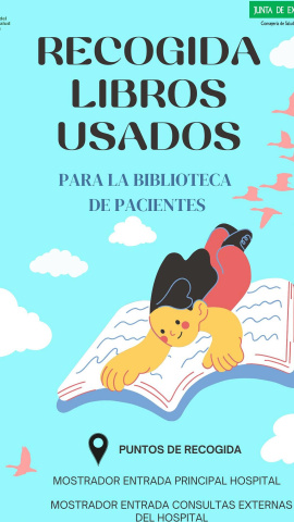 El Hospital de Mérida abre una Biblioteca de Pacientes y pide ayuda a la ciudadanía: buscan libros
