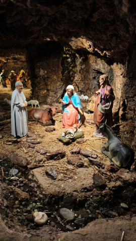 El Papa Francisco en el nacimiento