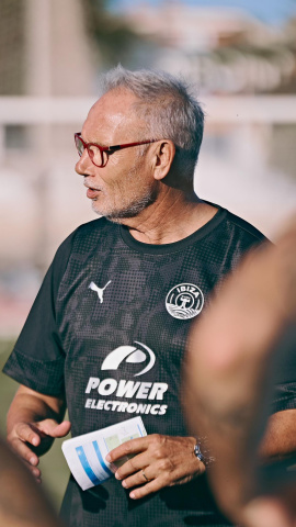 Miguel Álvarez en un entrenamiento