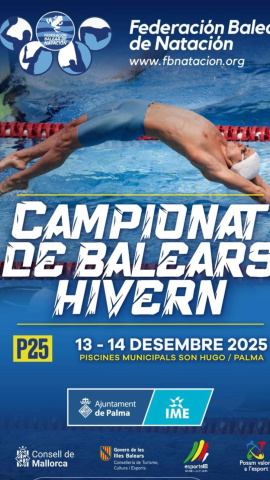 Cartel del Campeonato de Baleares de natación