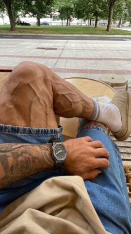 Imagen de la pierna de Rubén García