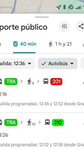 El fallo en Google Maps ofrece opciones de viaje sin el bus