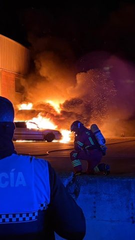 Incendio en la calle Sevilla de Palencia