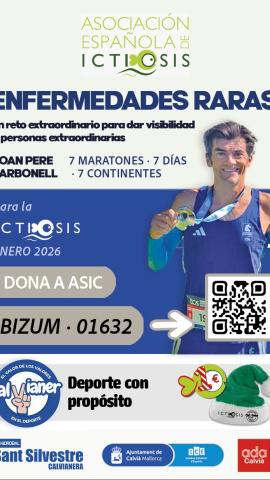 Cartel para apoyar la aventura de Joan Pere Carbonell