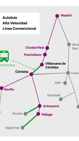 Plan Alternativo de RENFE a la alta velocidad Madrid - Andalucía tras el accidente ferroviario de Adamuz