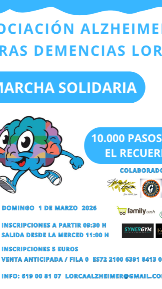 Cartel prueba Alzheimer Lorca