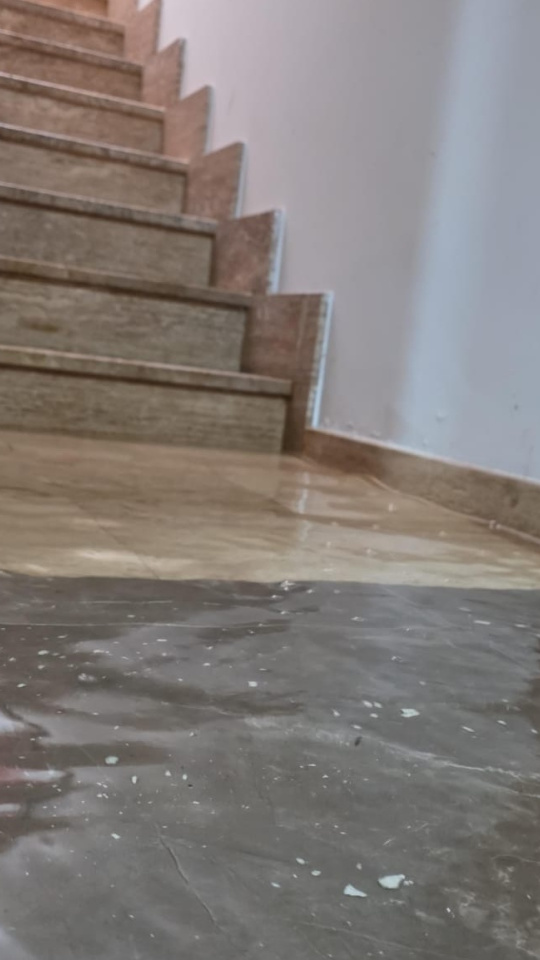 Agua en el semisótano de Rocío Lizcano