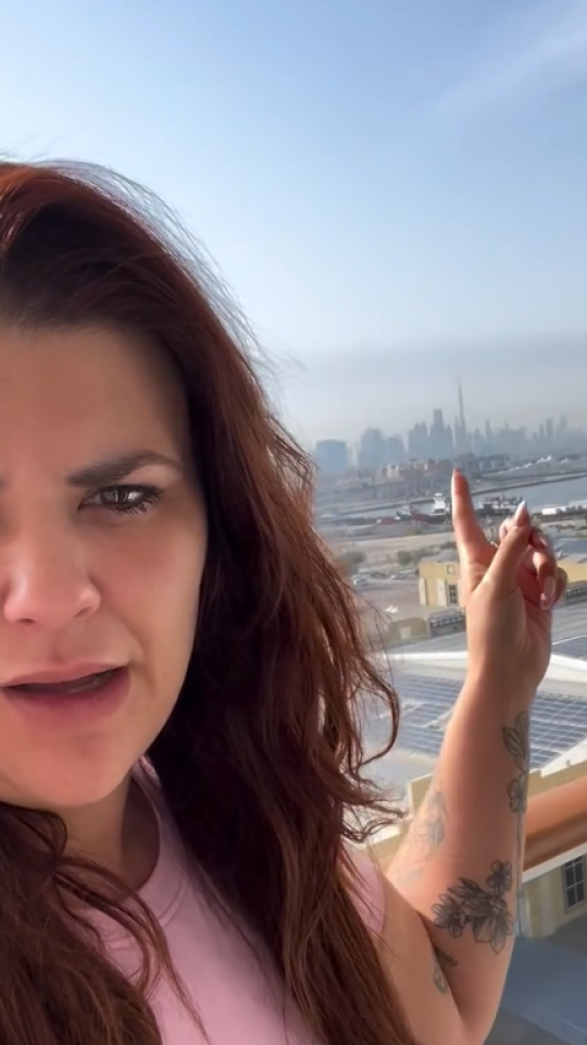 Melissa Hernández, vecina de Puerto Lumbreas en Dubai