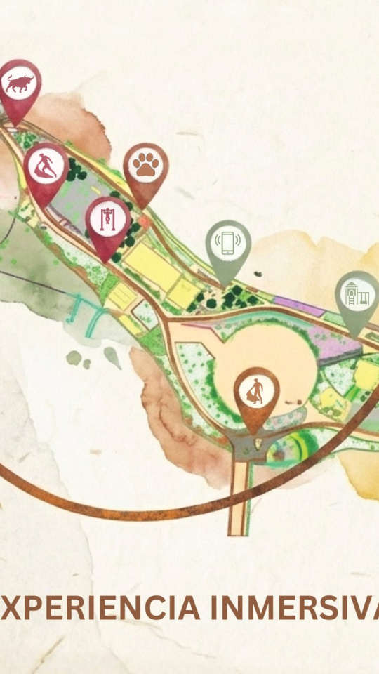 Mapa del museo taurino al aire libre de Galapagar