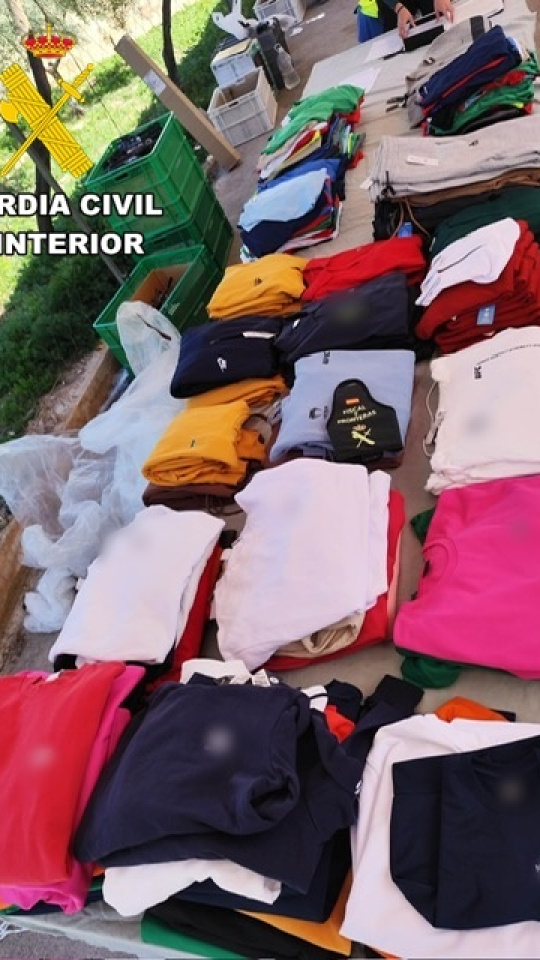 Prendas intervenidas