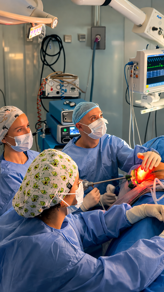 Una imagen de la intervención por parte del equipo del doctor Rabadán.