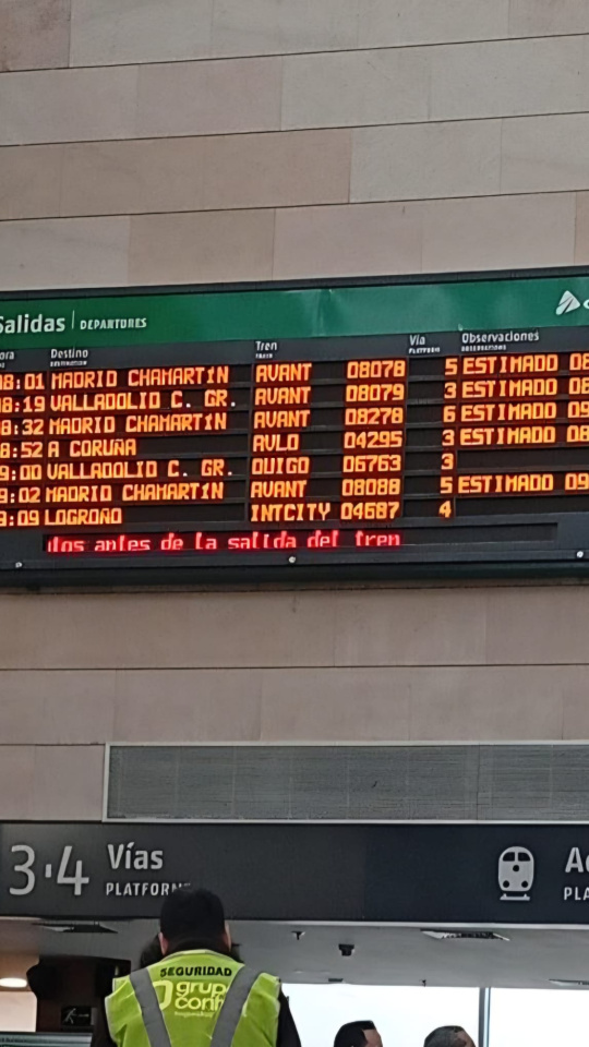 Situación de los trenes a primera hora