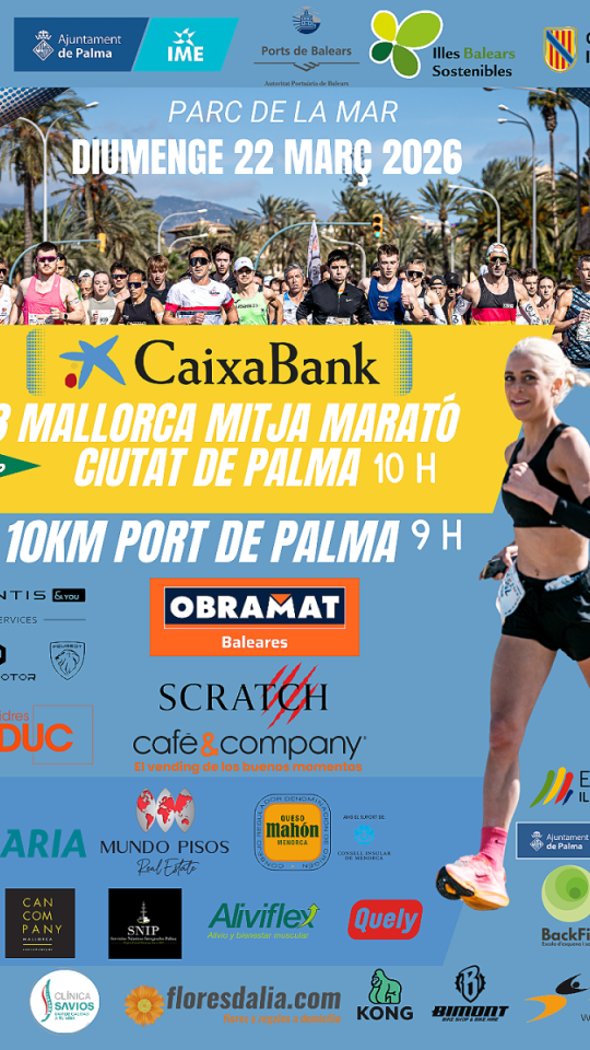 Cartel de la 33ª Media Maratón Ciutat de Palma
