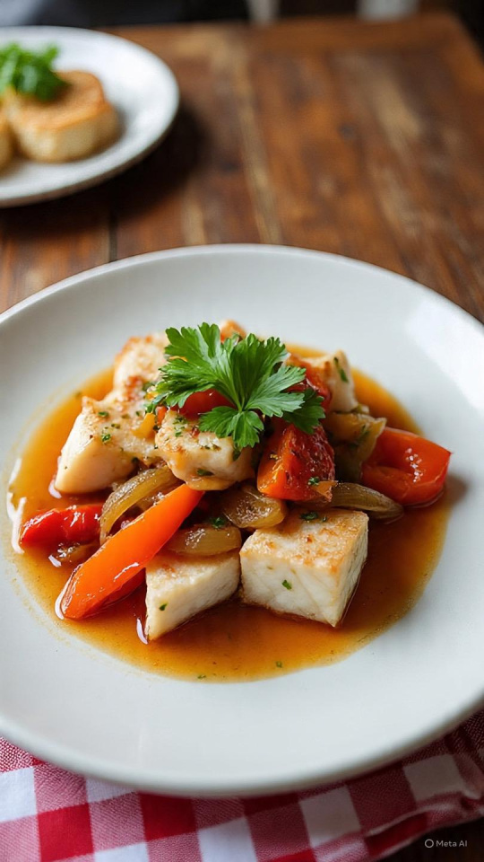 Bacalao con piperrada