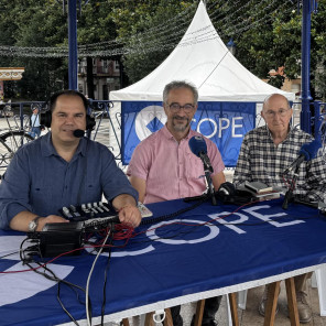 Sixto Naranjo junto a Juan Antonio Sandoval y Manolo González